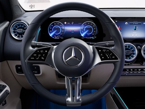 Nový volant nového EQB od Mercedes-Benz.