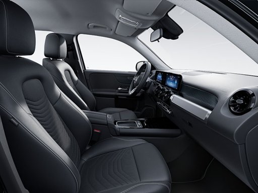 Standardní výbava ve vnitřním prostoru vozidlu nového GLB od Mercedes-Benz.
