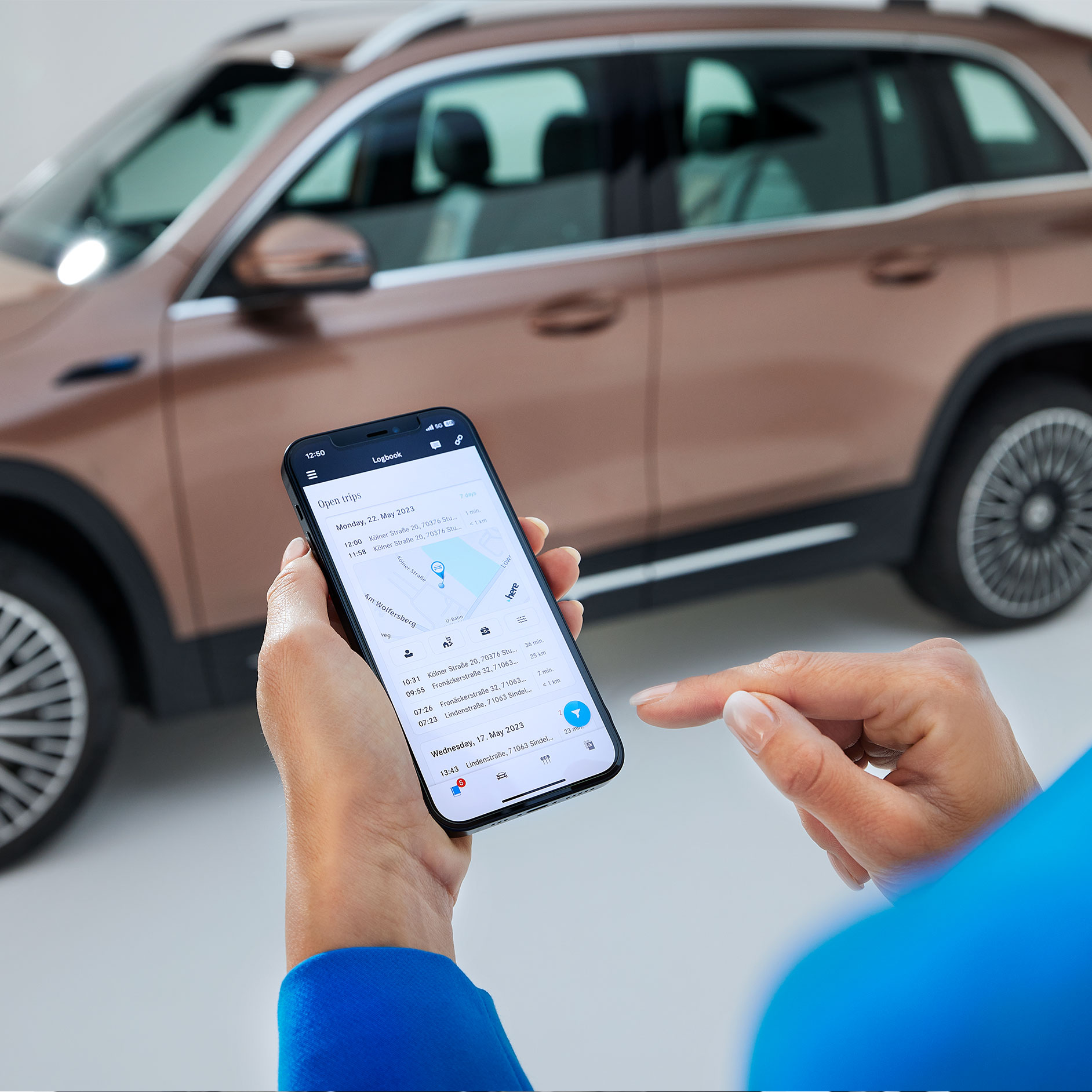Elektronická kniha jízd Mercedes-Benz | Aplikace | Mercedes-Benz Elektronická kniha jízd Mercedes-Benz.