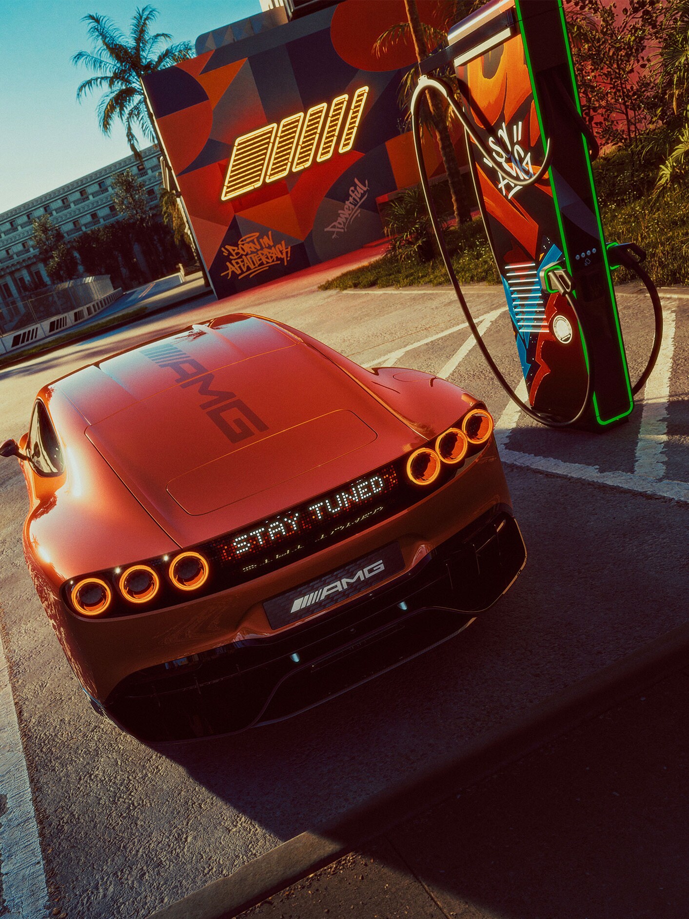 Hyperrychlé nabíjení nového CONCEPT AMG GT XX založeného na AMG Electric Architecture (AMG.EA) od Mercedes-AMG.