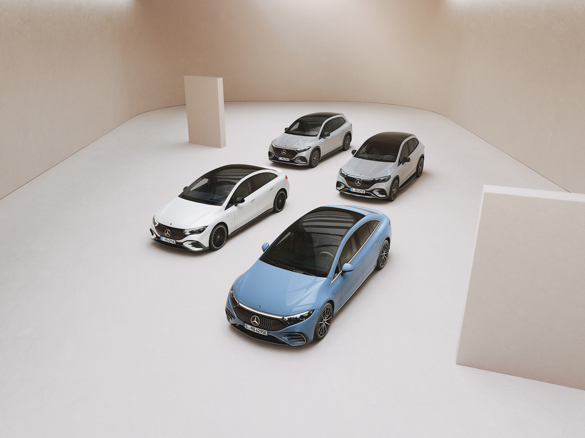 Nabídky elektromobilů od Mercedes-Benz.