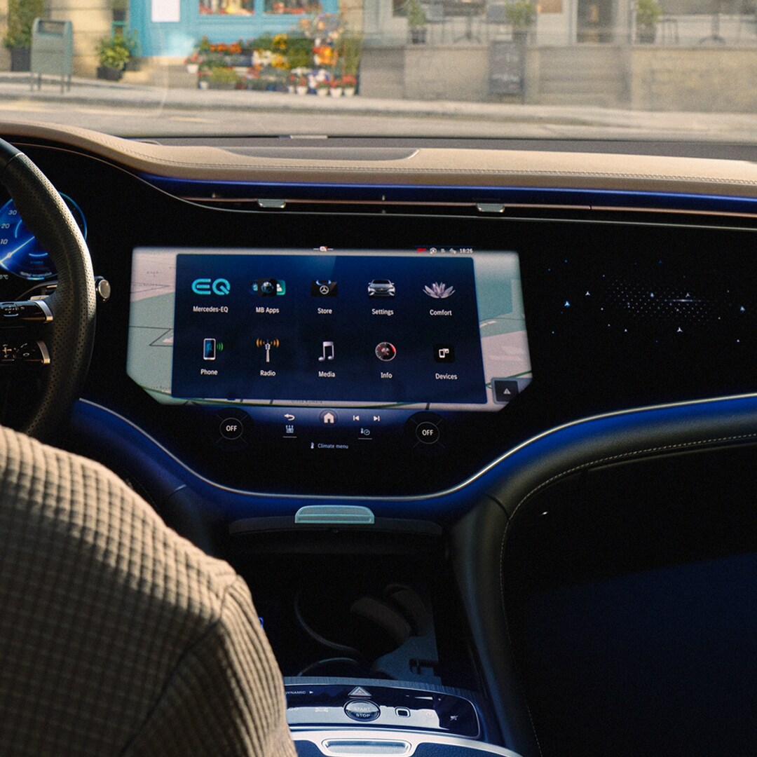 The MBUX Hyperscreen by Mercedes-Benz.