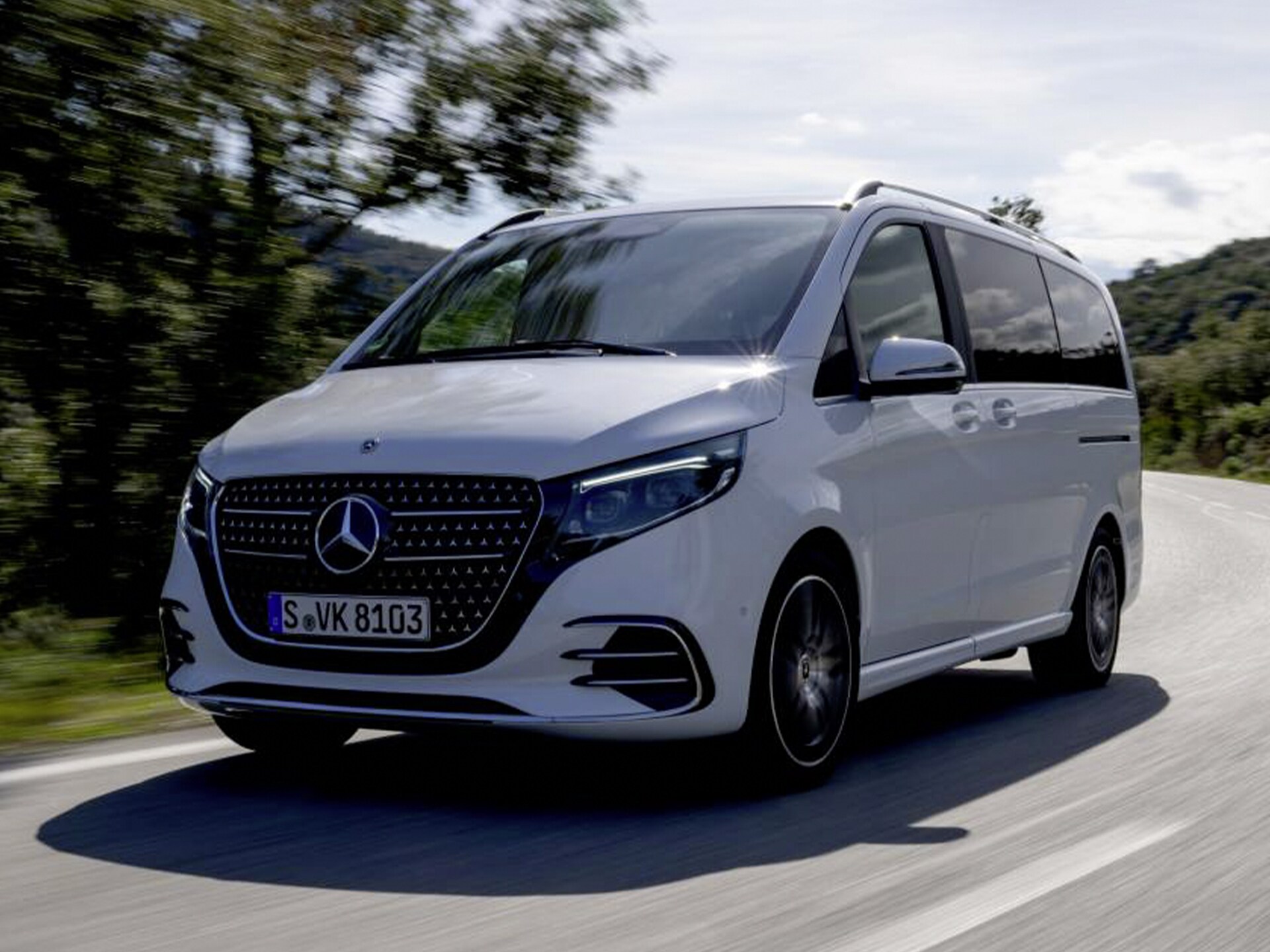 Exteriér dodávkového vozidla Mercedes-Benz Třídy&nbsp;V.