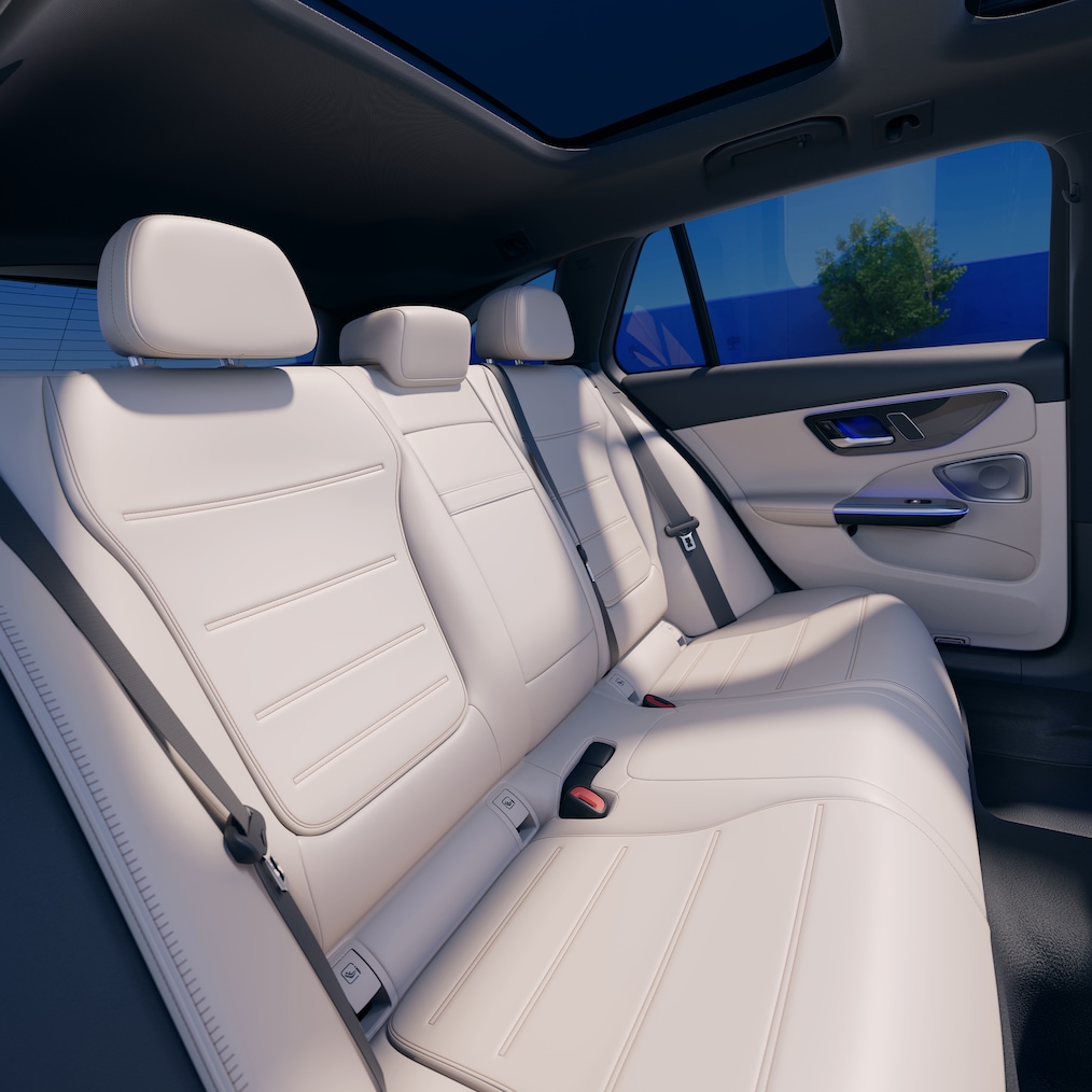 Prostorný interiér nové Třídy&nbsp;C kombi od Mercedes-Benz.