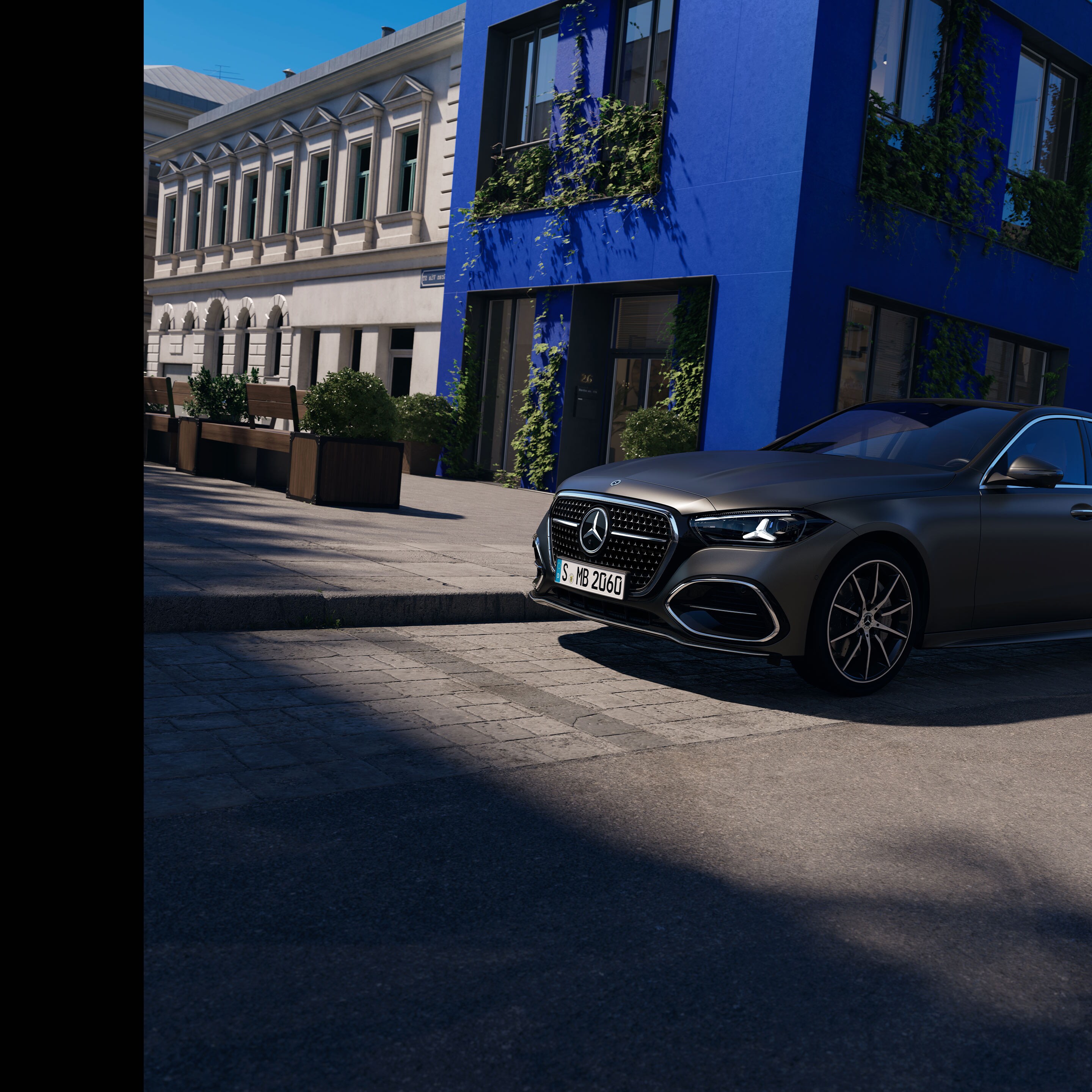 Exteriér nové Třídy&nbsp;C sedan od Mercedes-Benz.