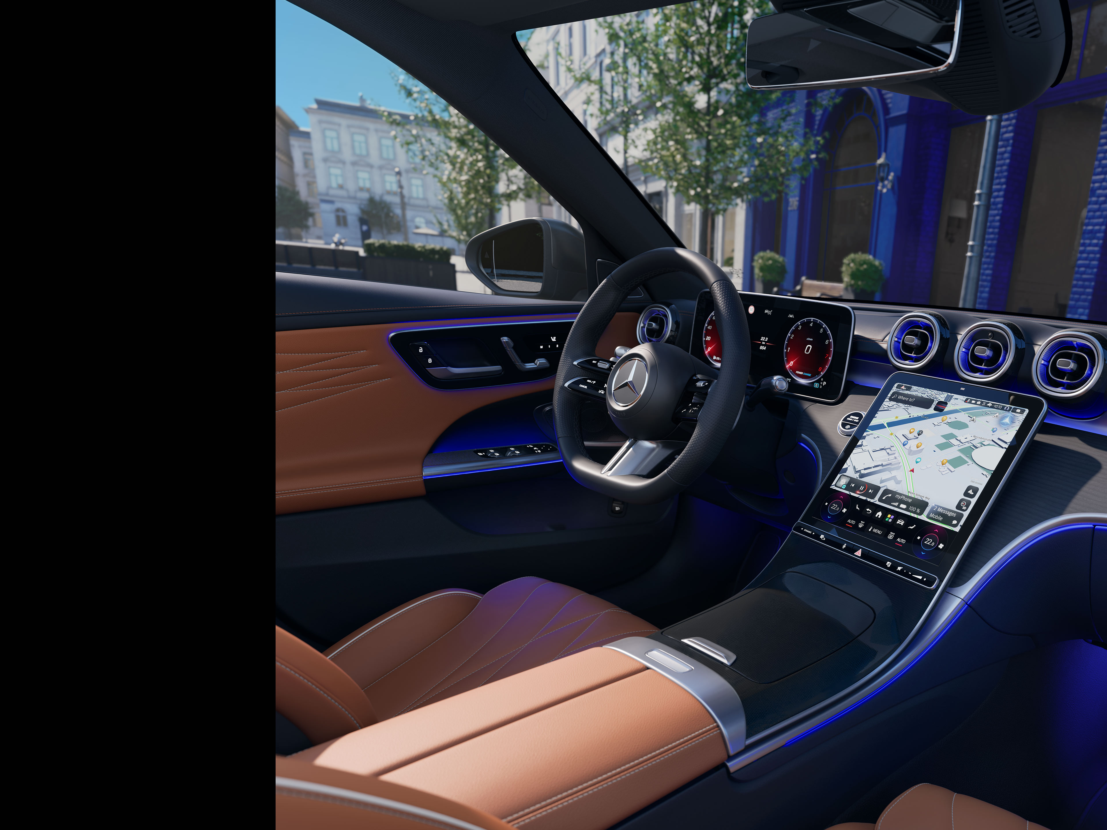 Interiér | Třída C sedan | Mercedes-Benz Interiér nové Třídy C sedan od Mercedes-Benz.
