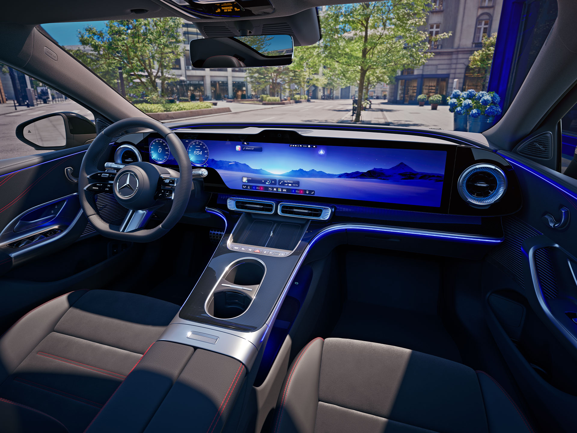 Zcela nová elektrická Třída C | Mercedes-Benz Zcela nové elektrické vozidlo Mercedes-Benz Třídy C.