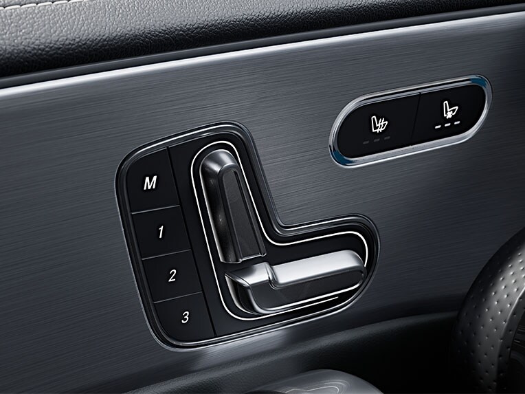 Ventilace sedadla pro řidiče a spolujezdce v CLA kupé od Mercedes-AMG.
