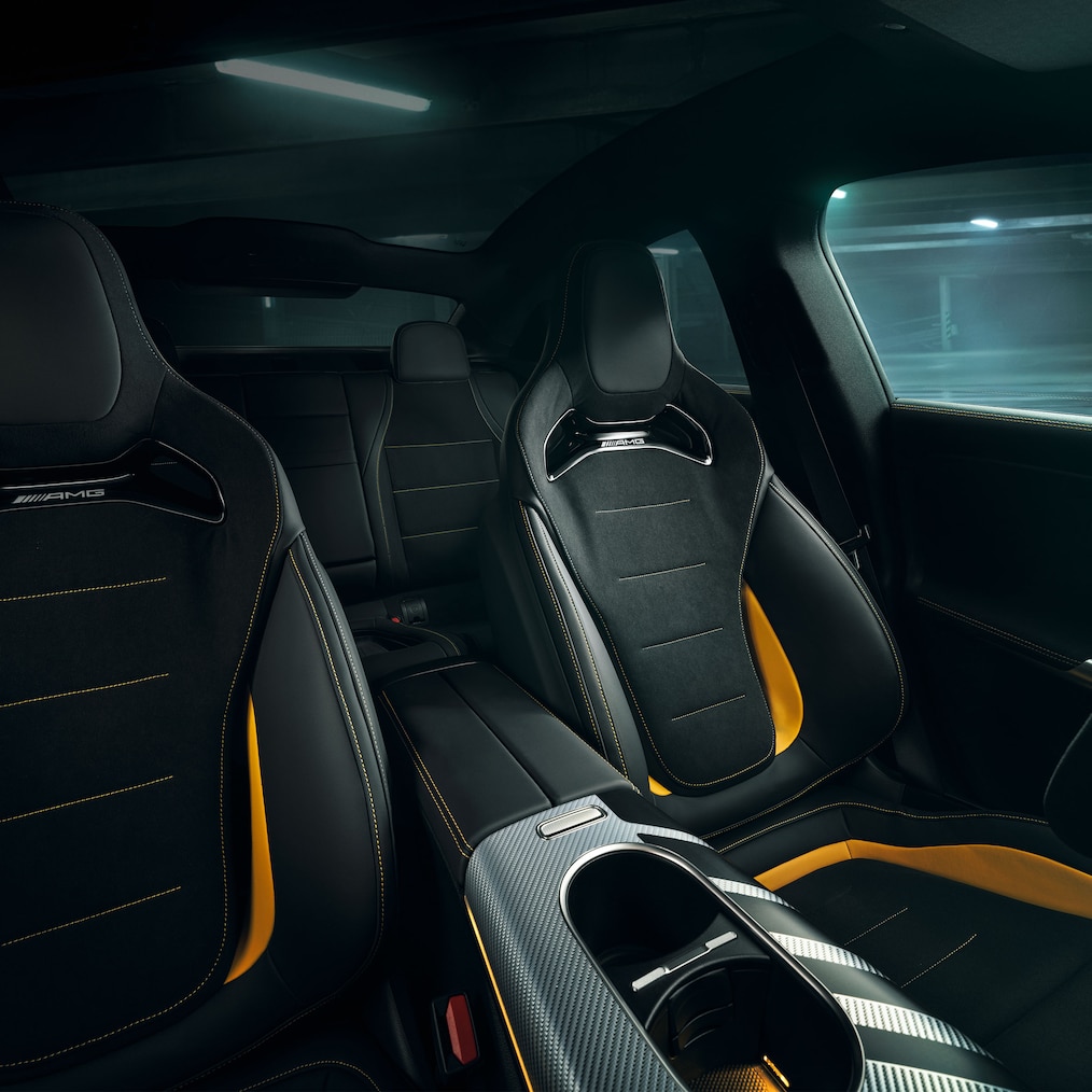 Sedadla AMG Performance v novém Mercedes-AMG CLA 45 4MATIC+ electric.