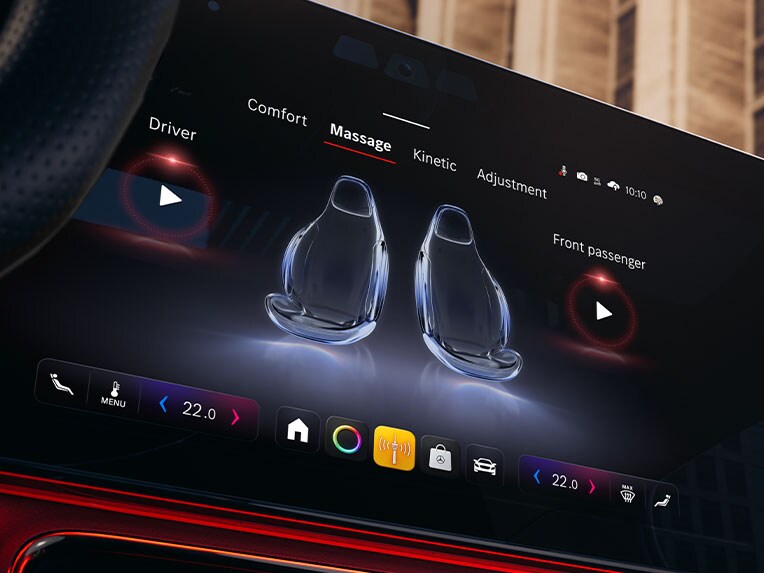 Digital Extra: Masážní funkce vpředu ve zcela novém CLA od Mercedes-Benz.