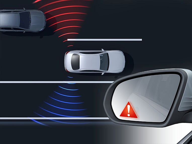 Asistent sledování mrtvého úhlu ve zcela novém CLA od Mercedes-Benz.