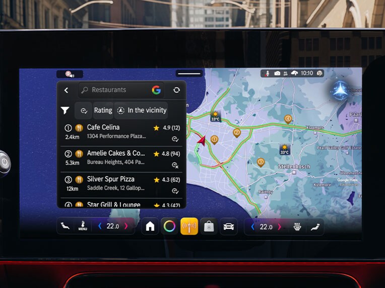Navigace Google ve zcela novém CLA od Mercedes-Benz.