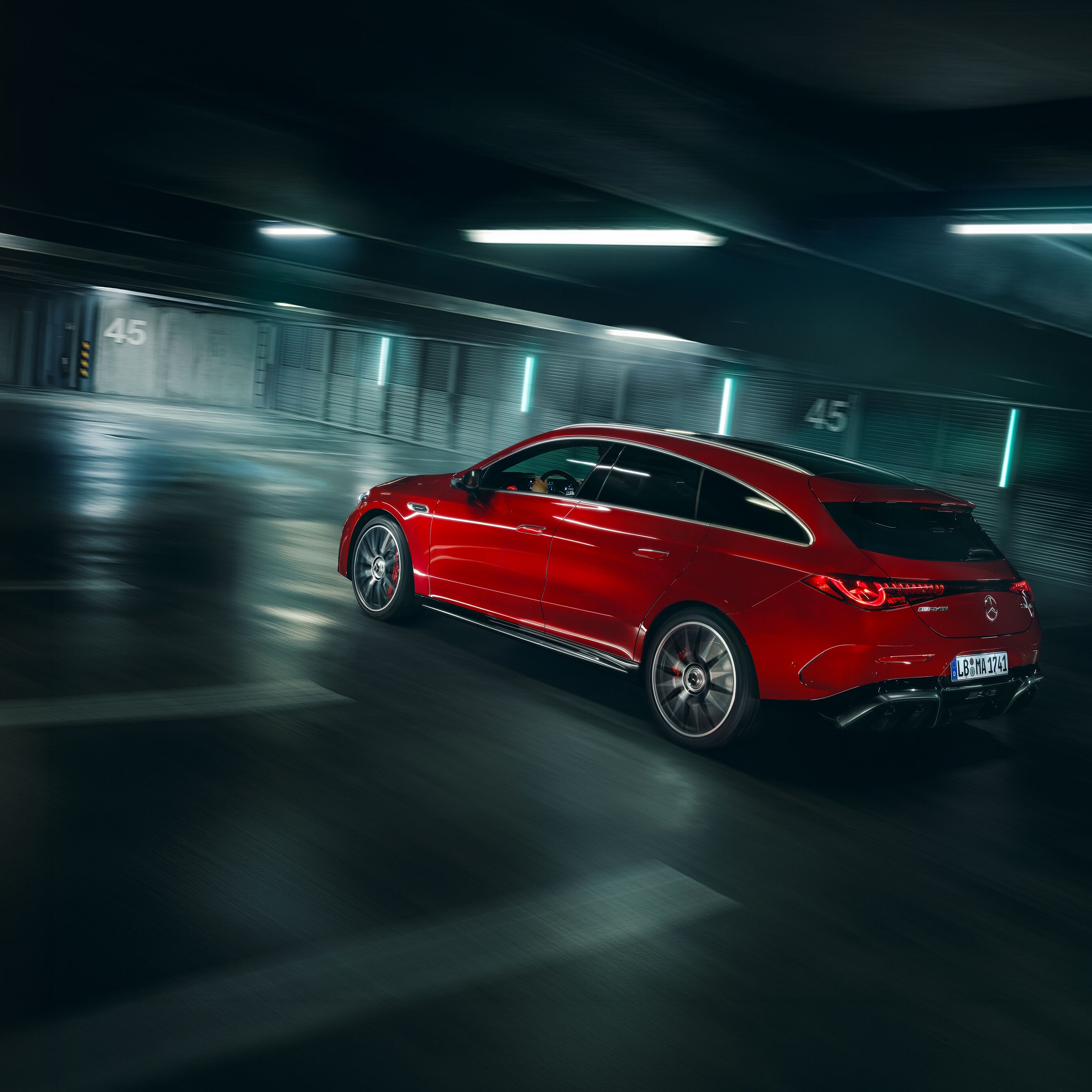 Výkon zcela nového elektrického Mercedes-AMG CLA 45 4MATIC+ Shooting Brake.