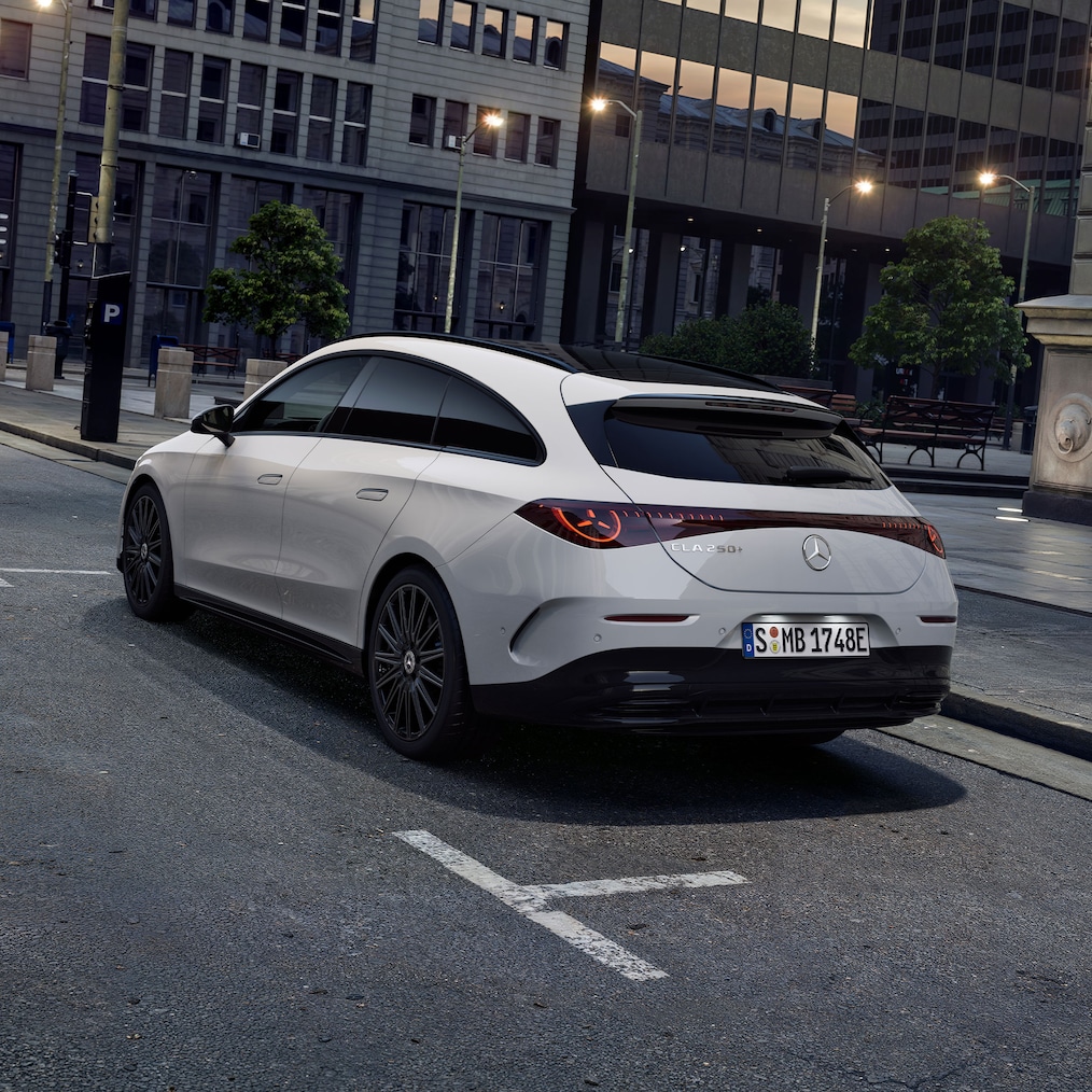 Design zádi elektrického CLA Shooting Brake.
