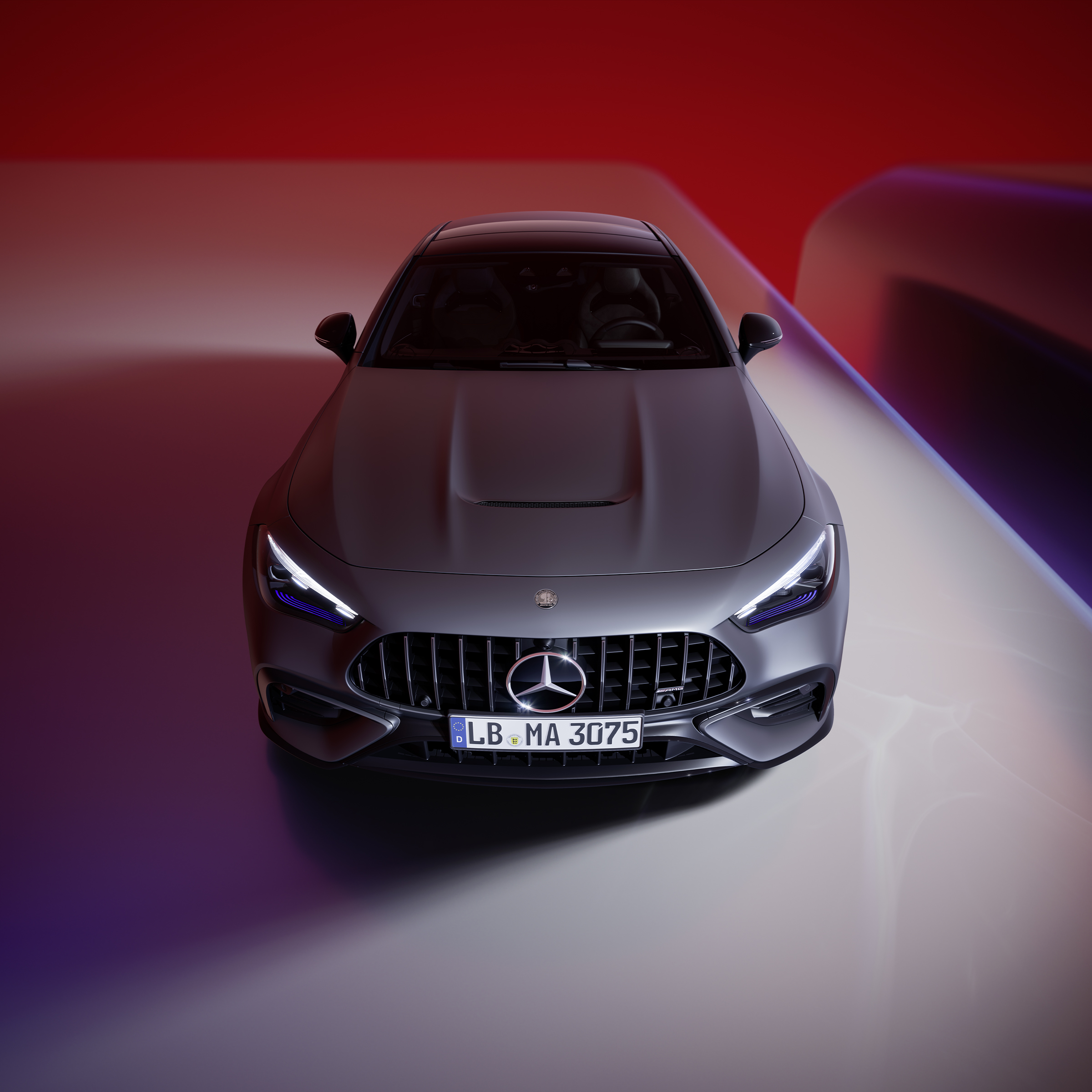 Mercedes-AMG CLE 53 4MATIC+ kupé při pohledu z boku.