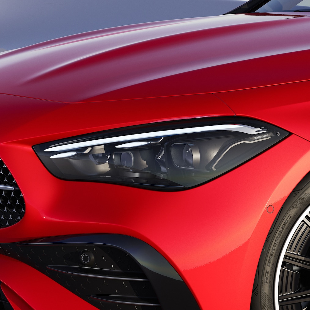 Světlomet DIGITAL LIGHT vozidla Mercedes-Benz CLE kupé.