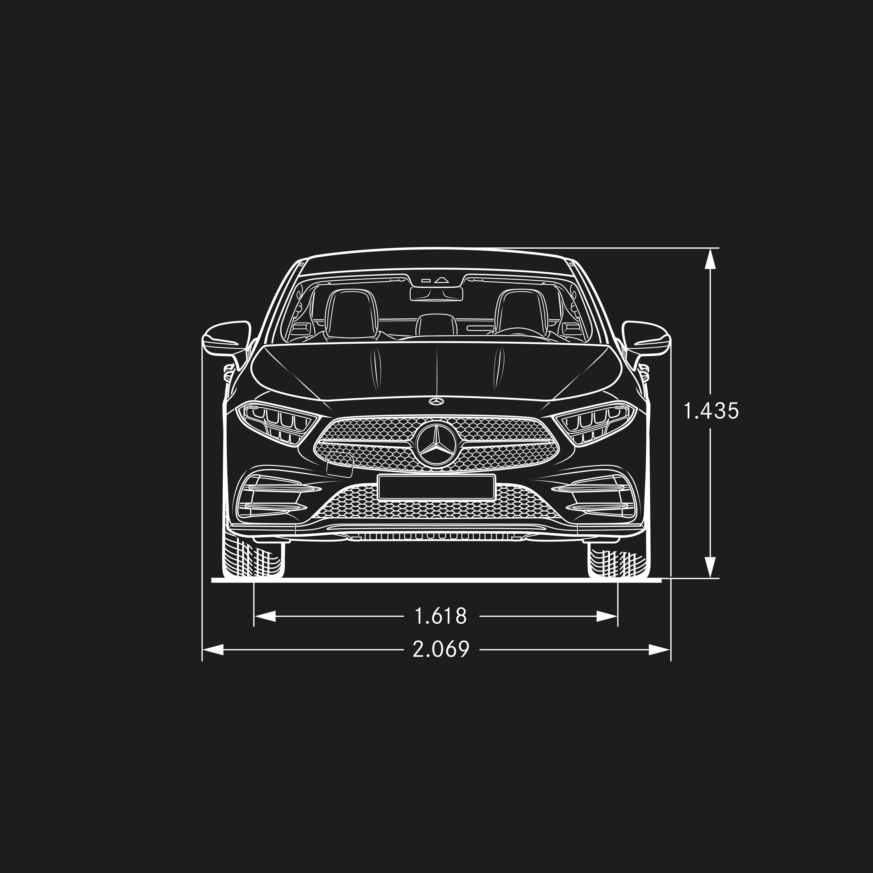 CLS kupé | Mercedes-Benz Šířka vozidla CLS