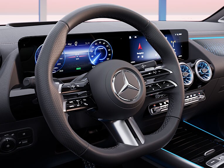 Nový volant nového EQA od Mercedes-Benz.