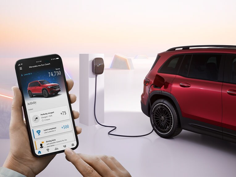 Aplikace Eco Coach v novém EQB od Mercedes-Benz.