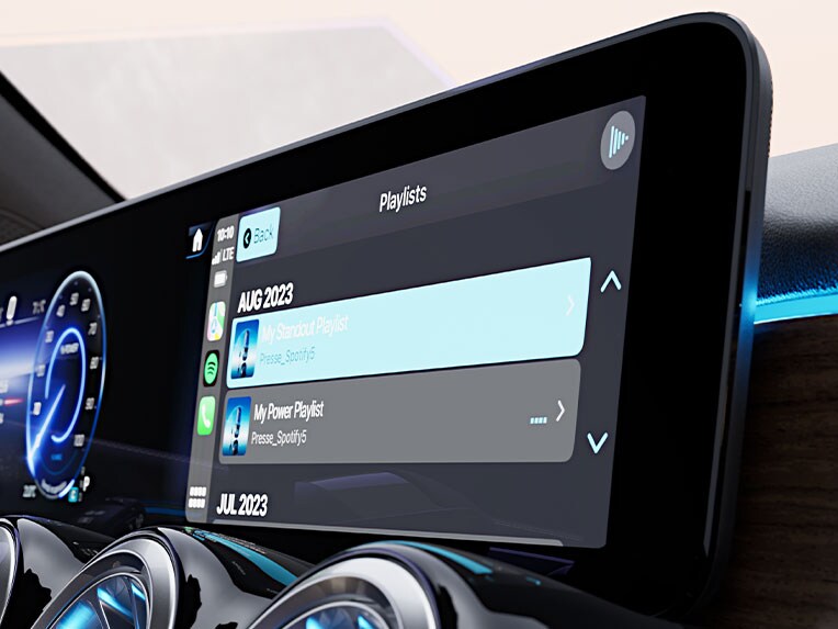 MBUX Entertainment v novém EQB od Mercedes-Benz.