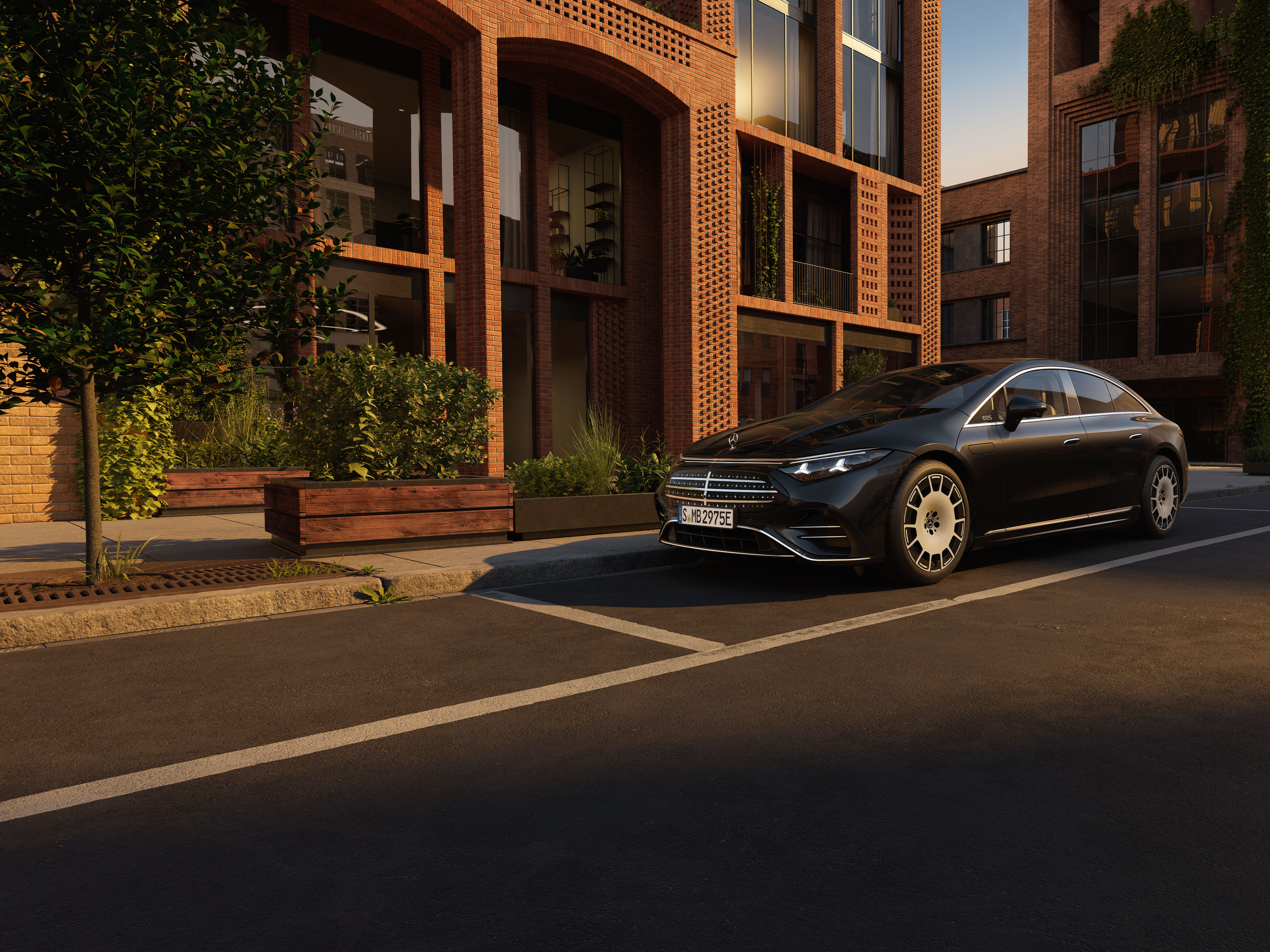 Exteriér | EQS | Mercedes-Benz Exteriér nového vozidla Mercedes-Benz EQS.