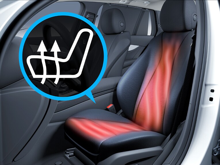 Ventilace sedadla řidiče a spolujezdce v novém modelu Mercedes-AMG GLA.