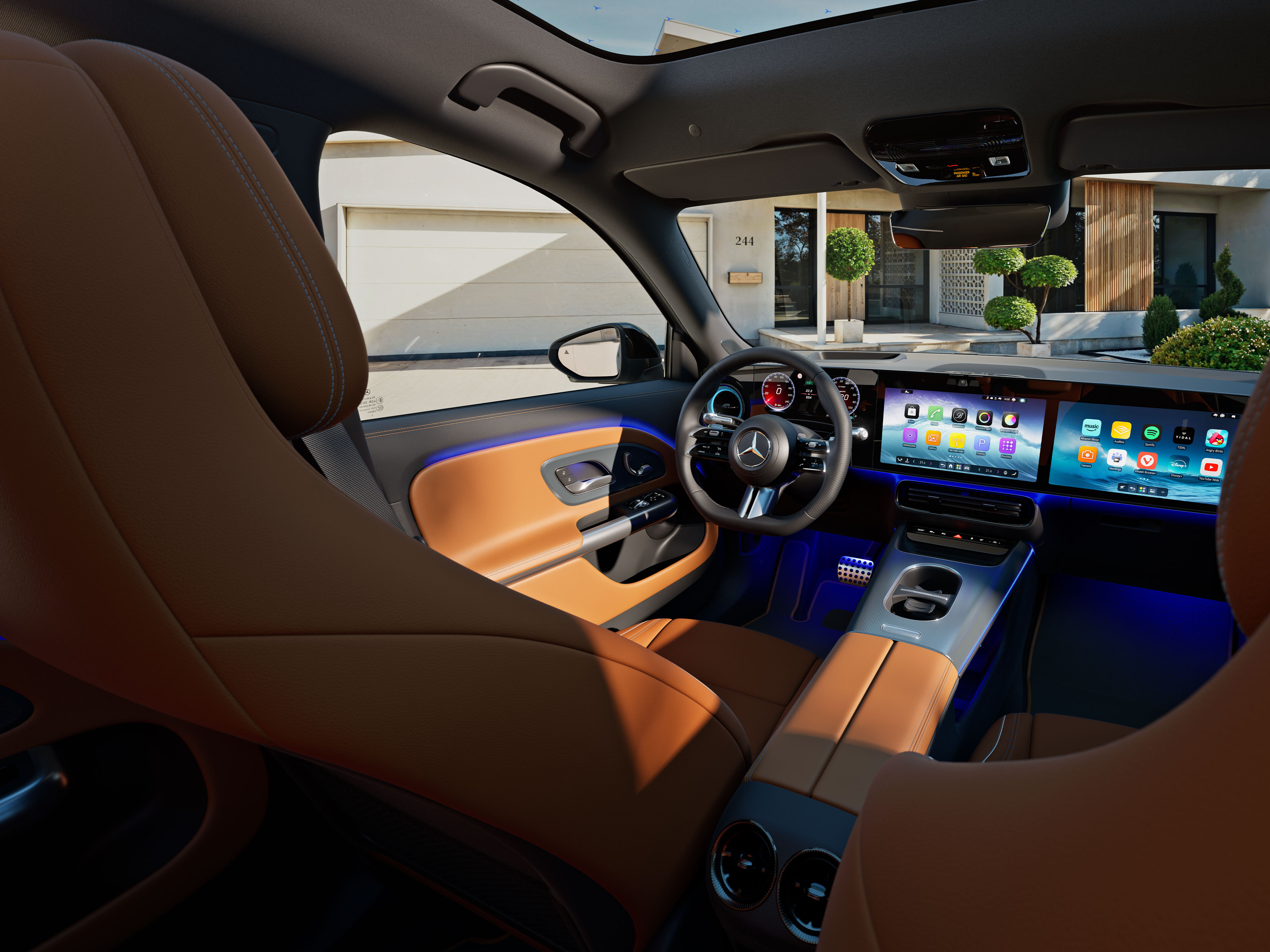 Interiér | Zcela nové elektrické GLB | Mercedes-Benz Interiér nového vozidla GLB od Mercedes-Benz.