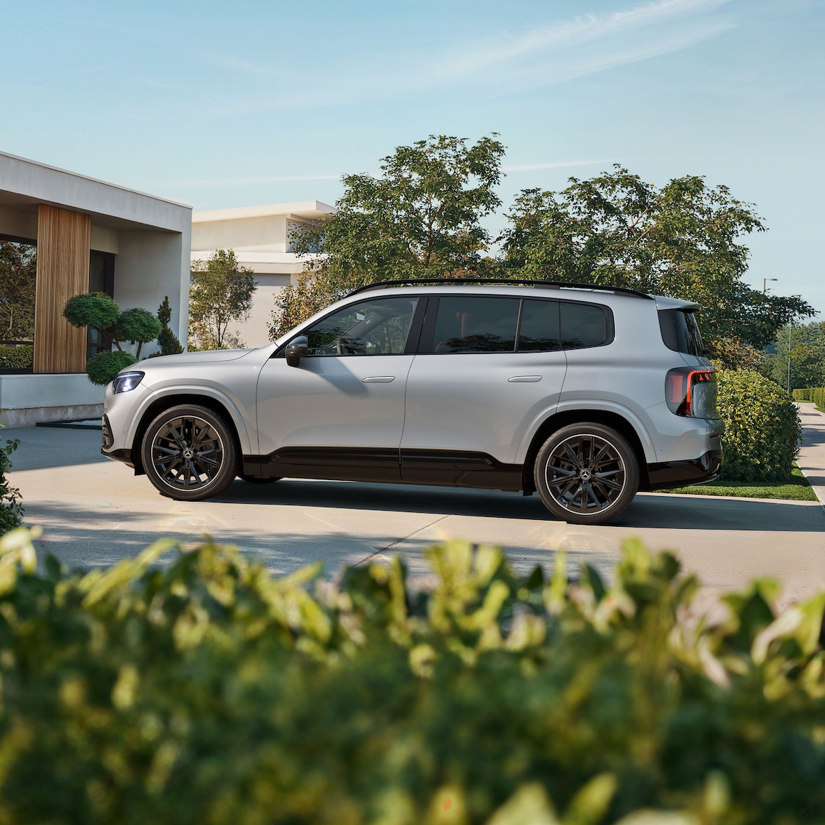 Exteriér zcela nového elektrického GLB.