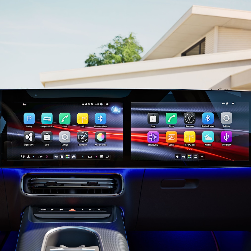 MB.OS zcela nového elektrického GLB.