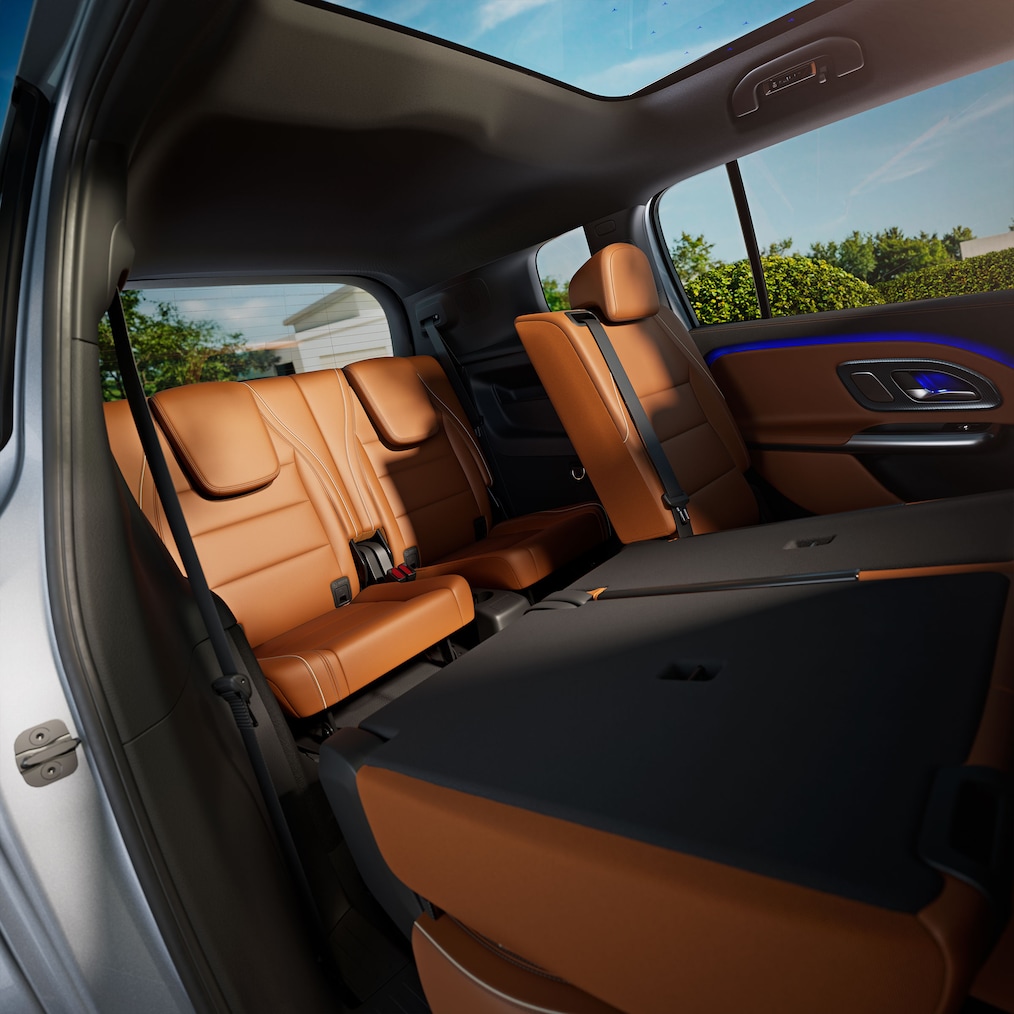 Interiér zcela nového elektrického GLB.