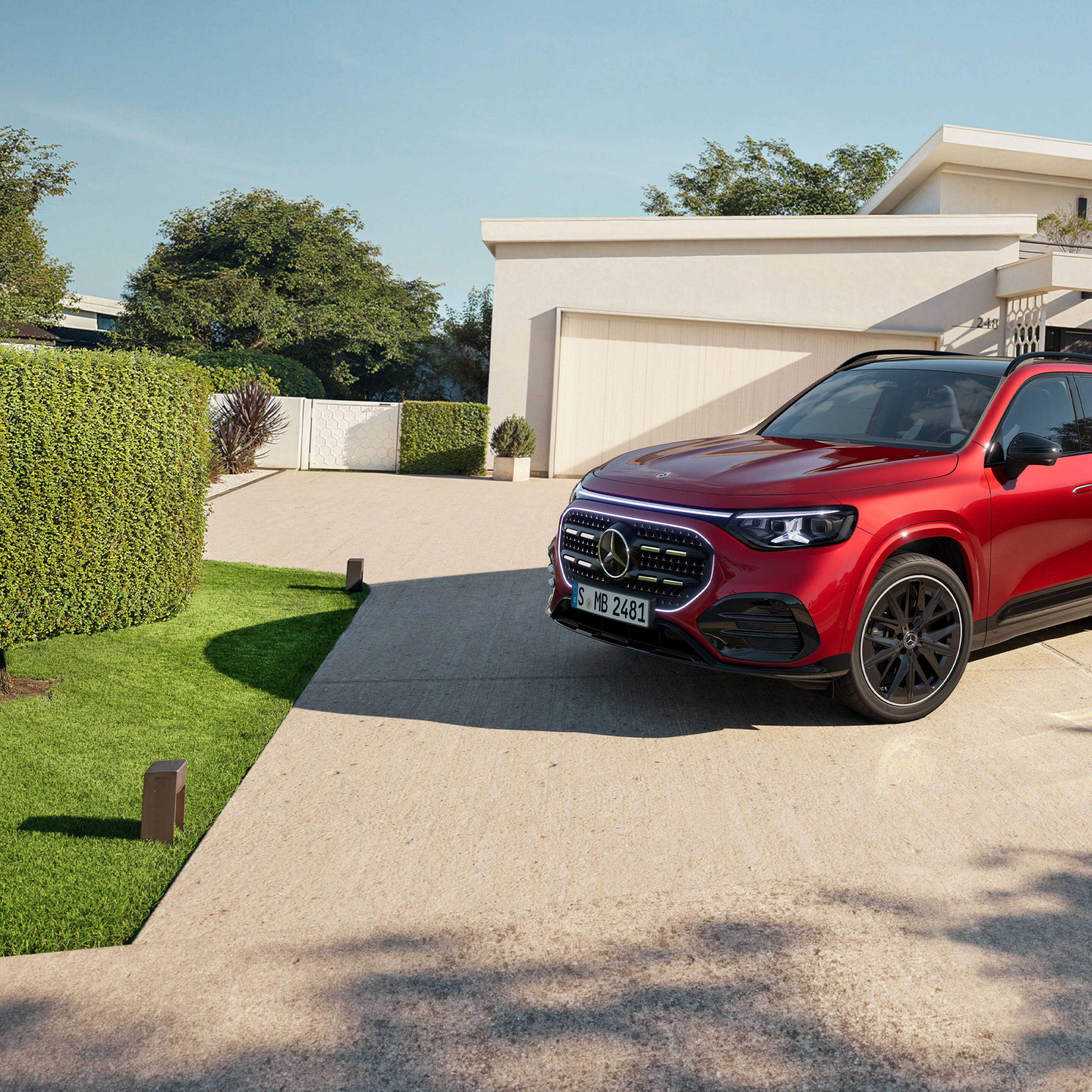 Exteriér nového GLB od Mercedes-Benz.