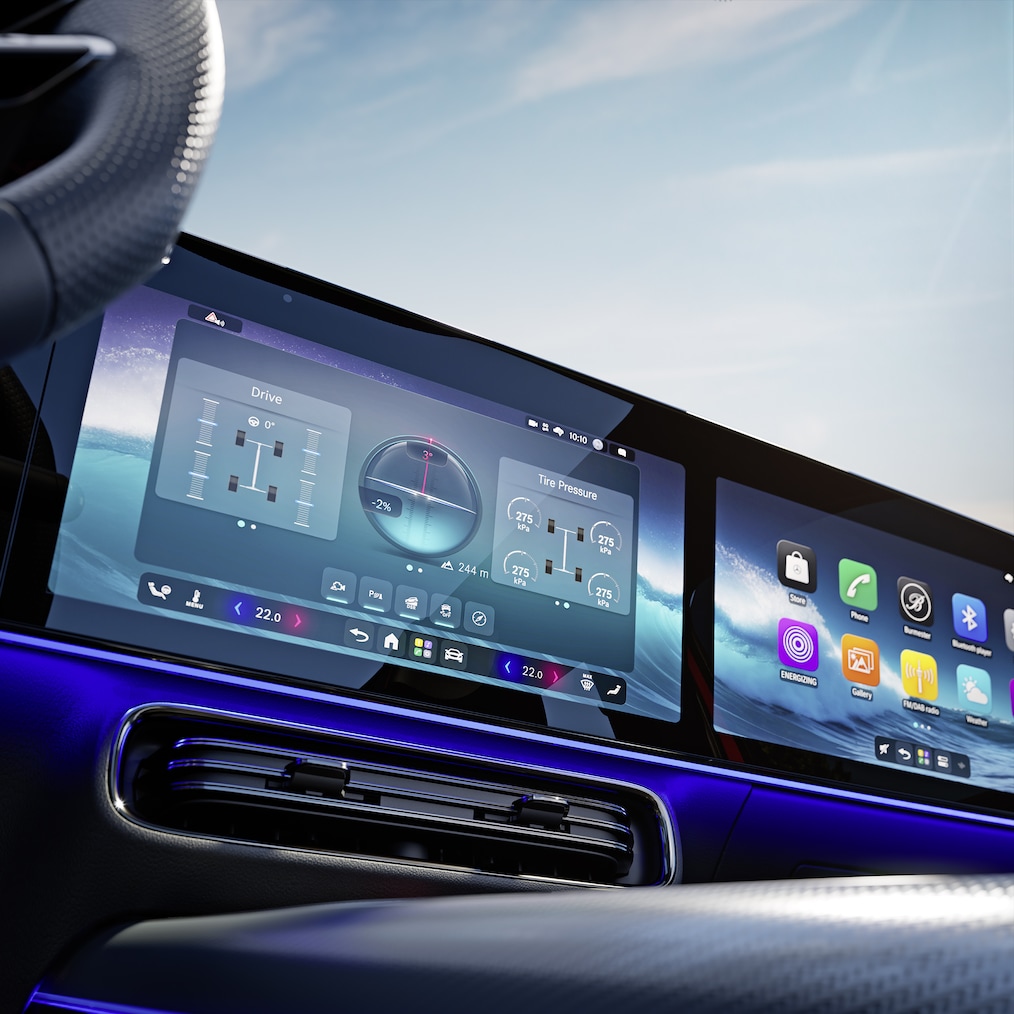 Jízdní program Terénní režim v&nbsp;novém GLB od Mercedes-Benz.