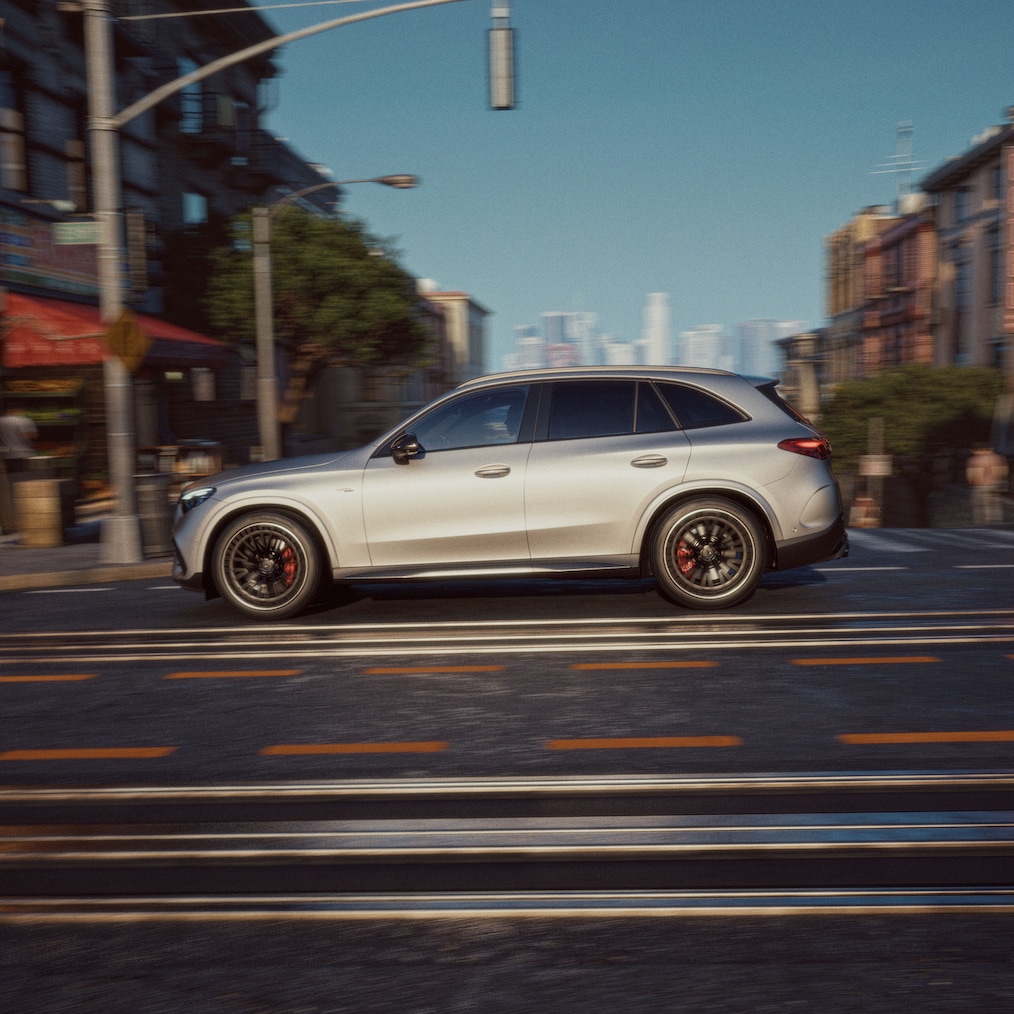 Výbavy MANUFAKTUR nového vozidla Mercedes-AMG GLC SUV.