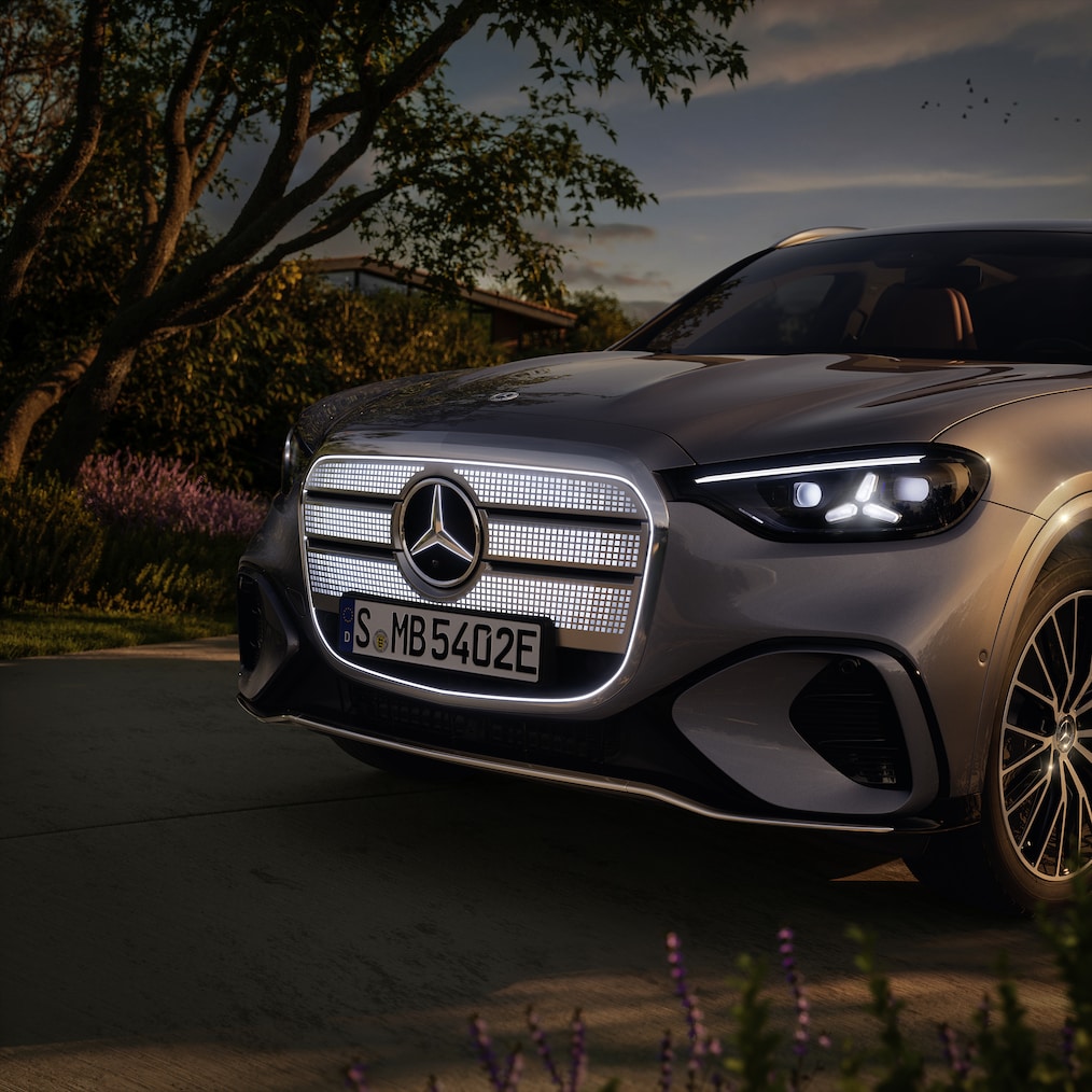 Exteriér nového GLC s technologií EQ od Mercedes-Benz.