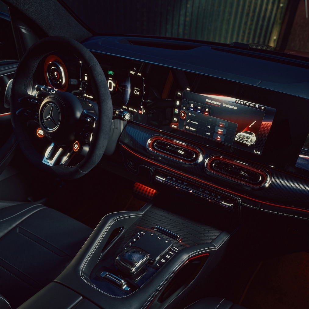 Sedadla AMG ve vozidle Mercedes-AMG GLE kupé.