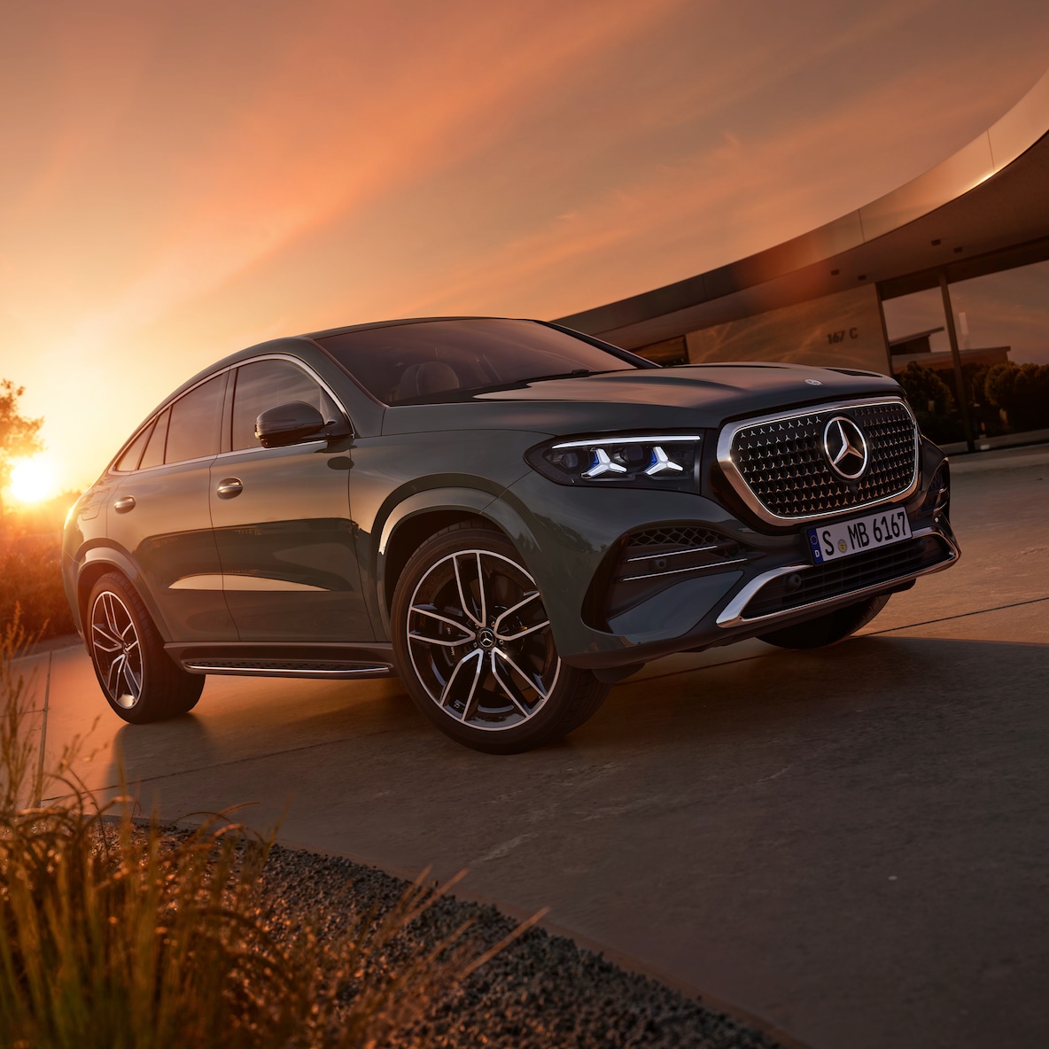 Sportovní exteriér nového GLE kupé od Mercedes-Benz.