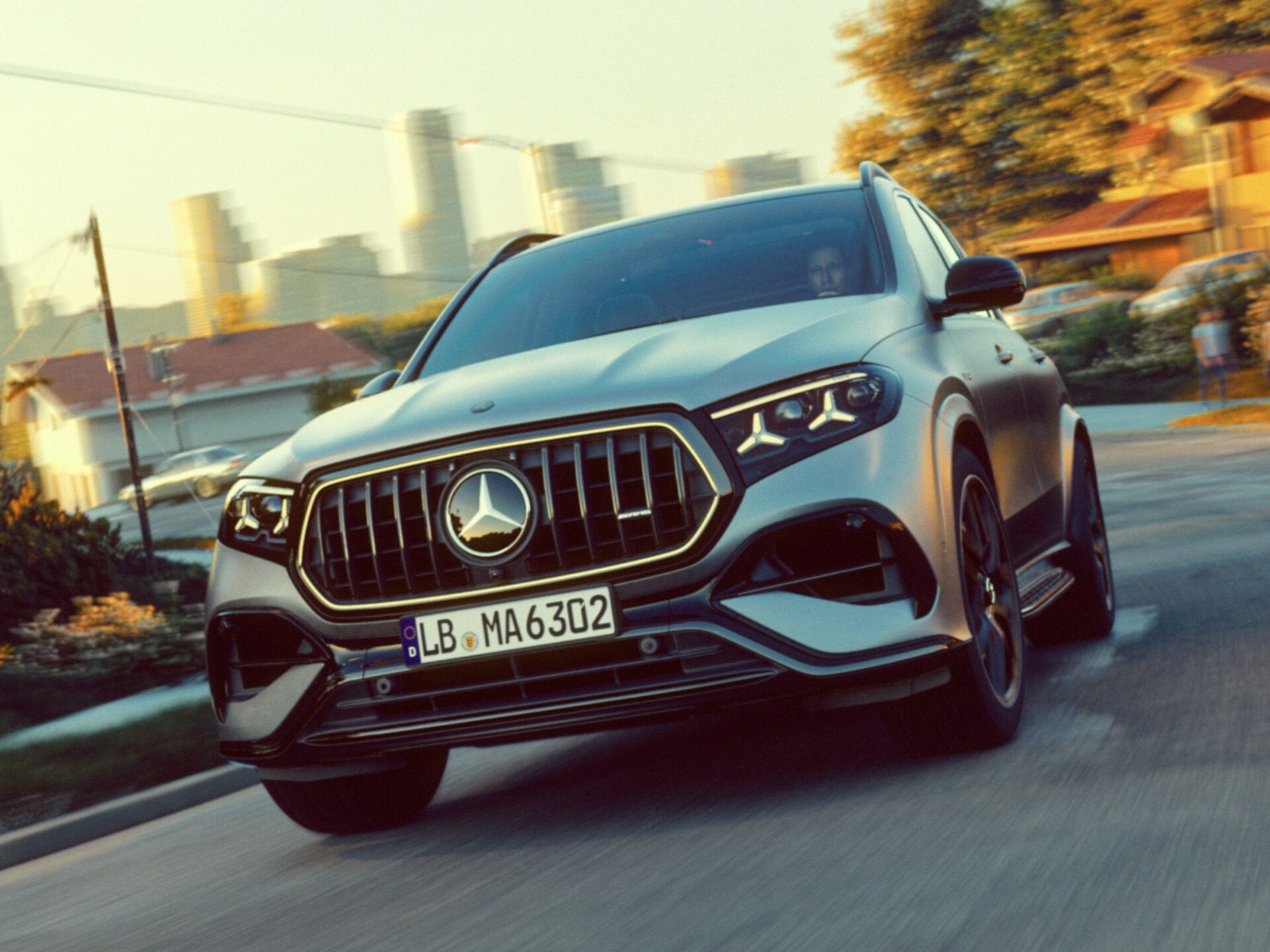 Nový design přídě vozidla Mercedes-AMG GLE 63 S SUV.