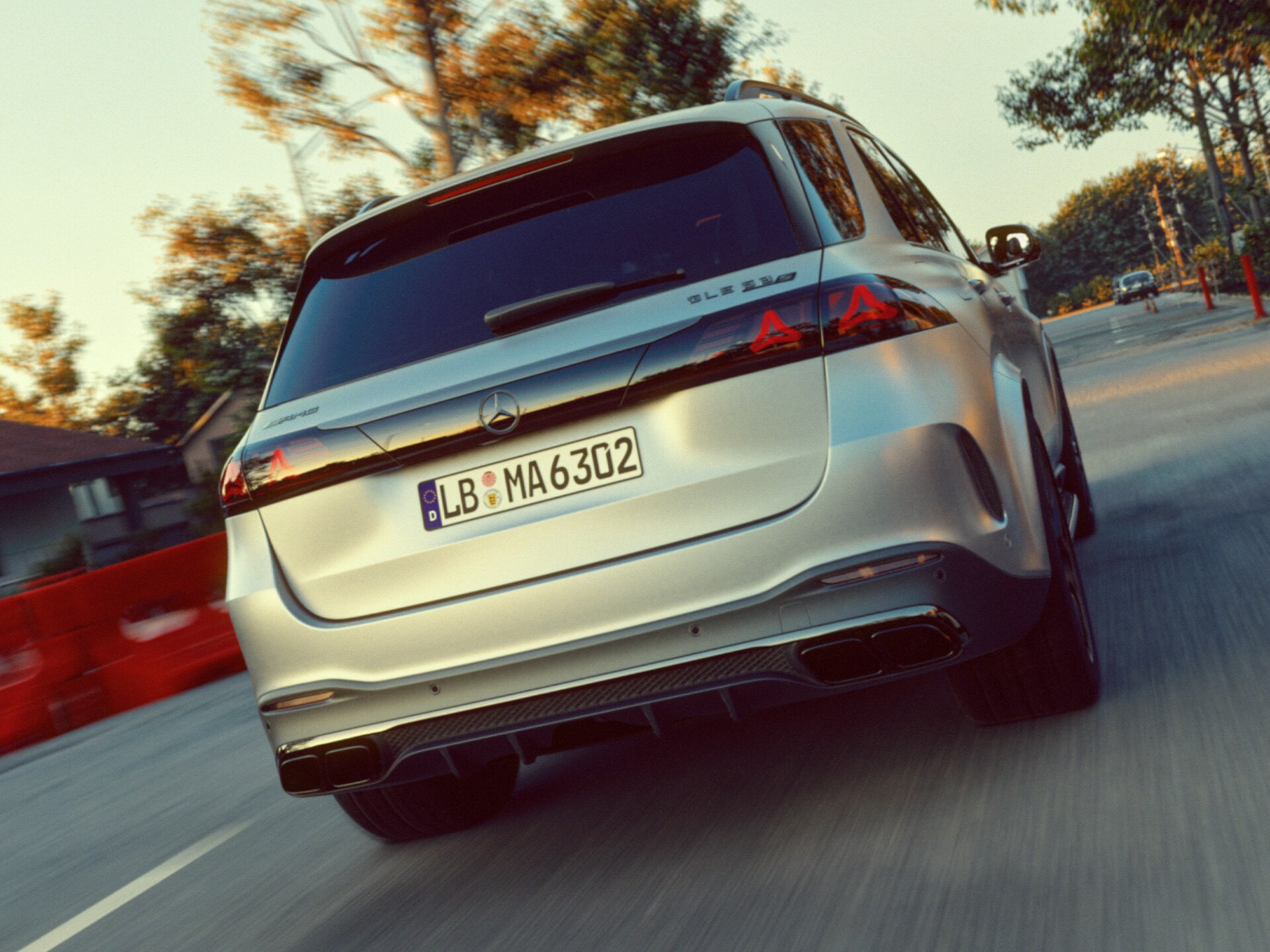 Nový design zádě vozidla Mercedes-AMG GLE 63 S SUV.
