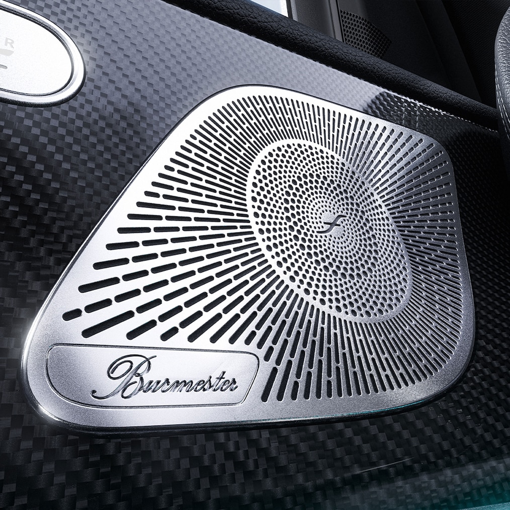 Reproduktory surround soundsystému Burmester® ve voze Mercedes-Benz GLE.