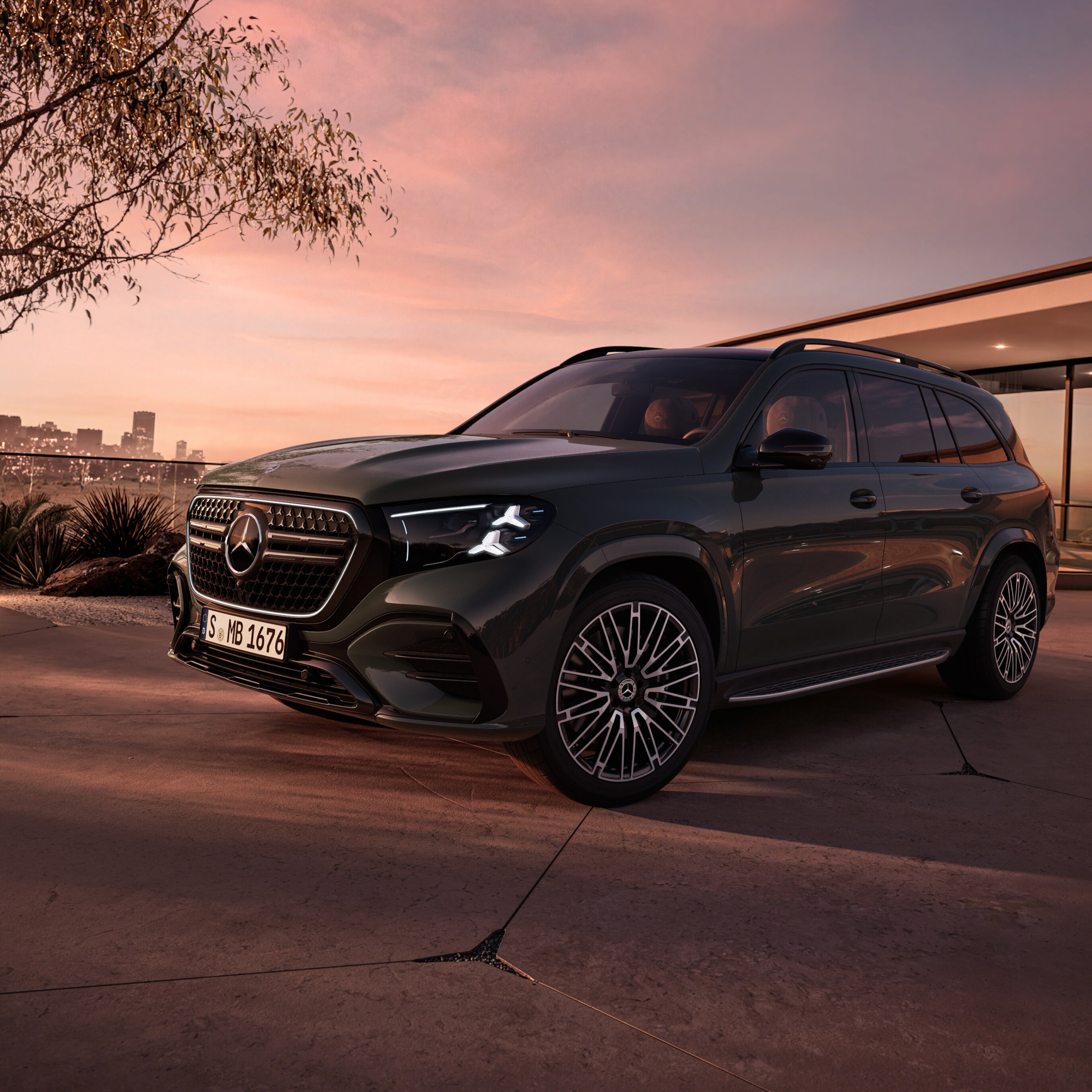 Exteriér nového GLS od Mercedes-Benz.