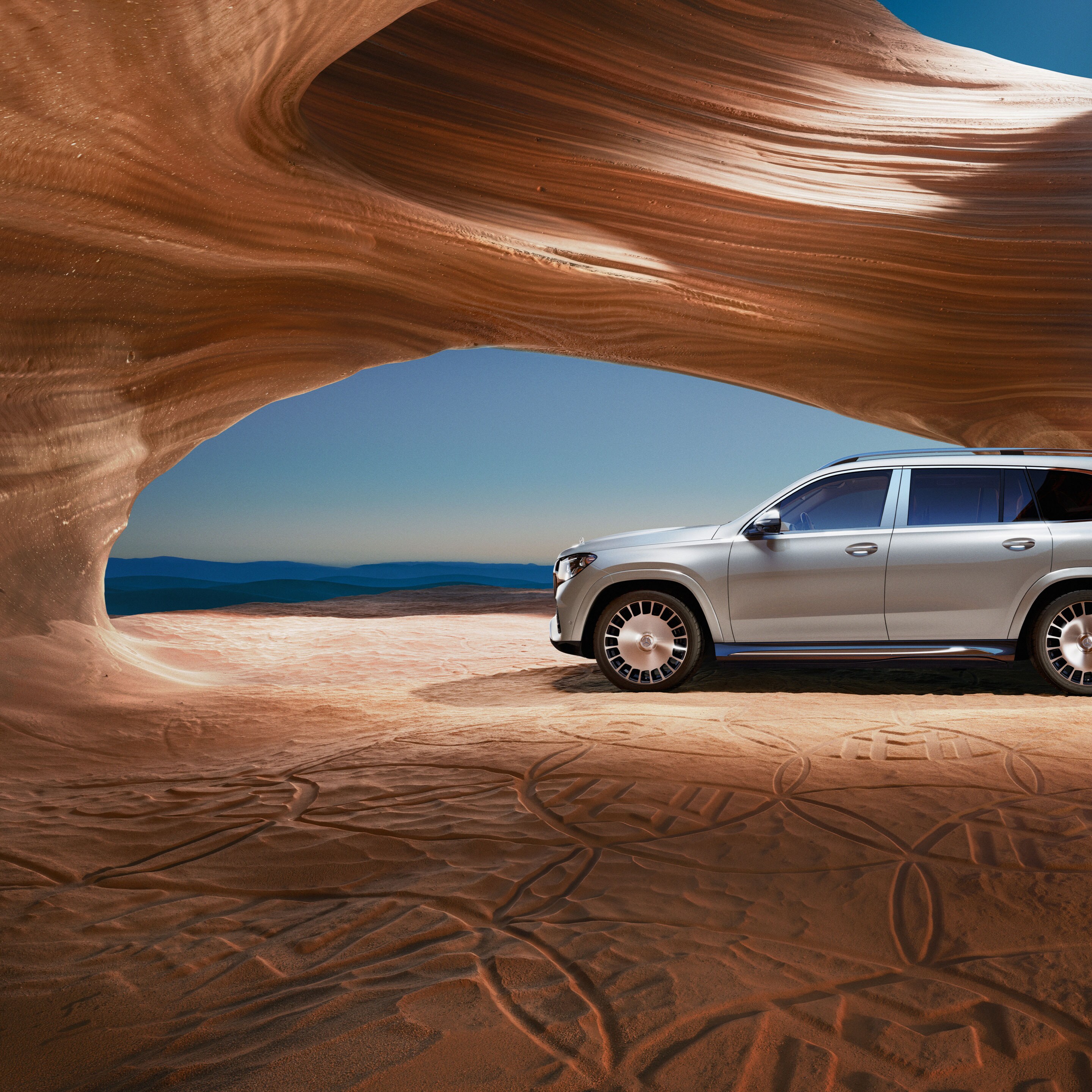 Exteriér vozu GLS od Mercedes-Maybach.