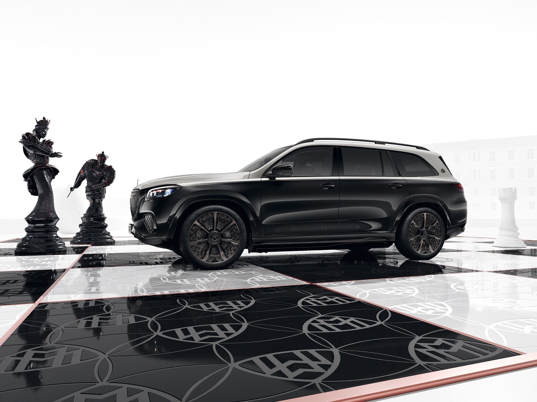 Mercedes-Maybach na šachovnici