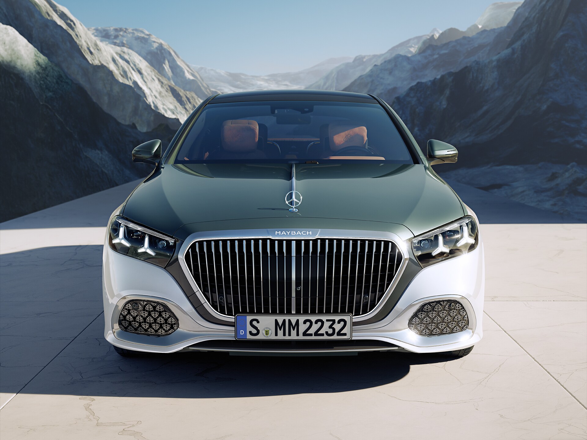 Mercedes-Maybach Třídy&nbsp;S při pohledu z&nbsp;boku.