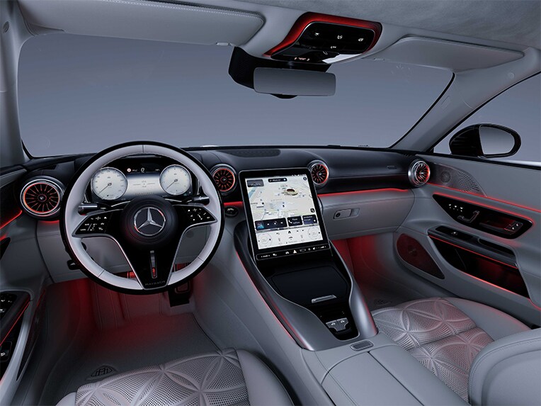 Ambientní osvětlení v modelu Mercedes-Maybach SL 680.