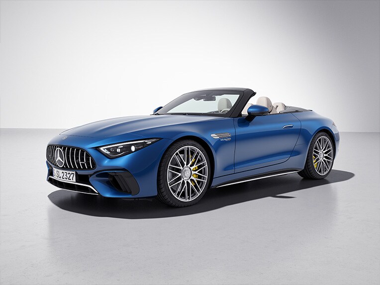 Exteriér vozu Mercedes-AMG SL Roadster se sadou AMG chrom exteriér.