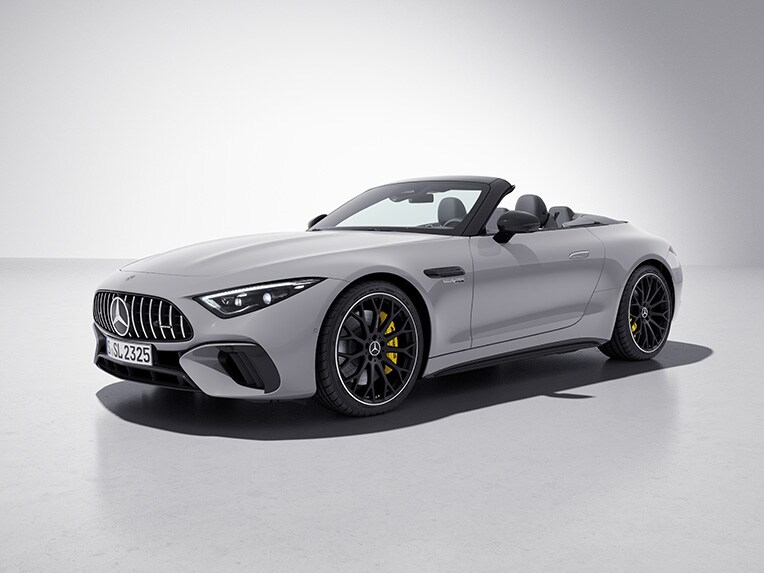 Exteriér vozu Mercedes-AMG SL Roadster se sadou AMG Night.
