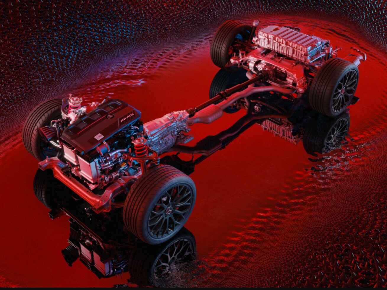 Architektura platformy e-modelů Mercedes-AMG