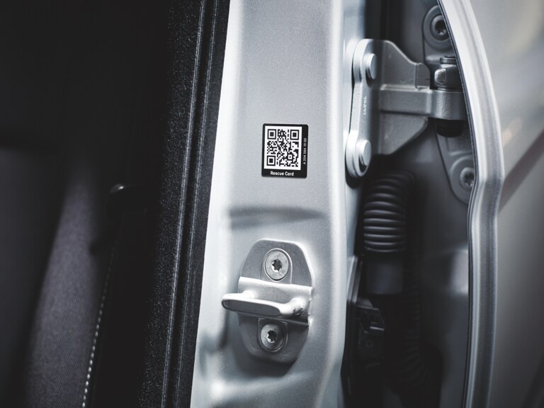 QR kód na dveřích