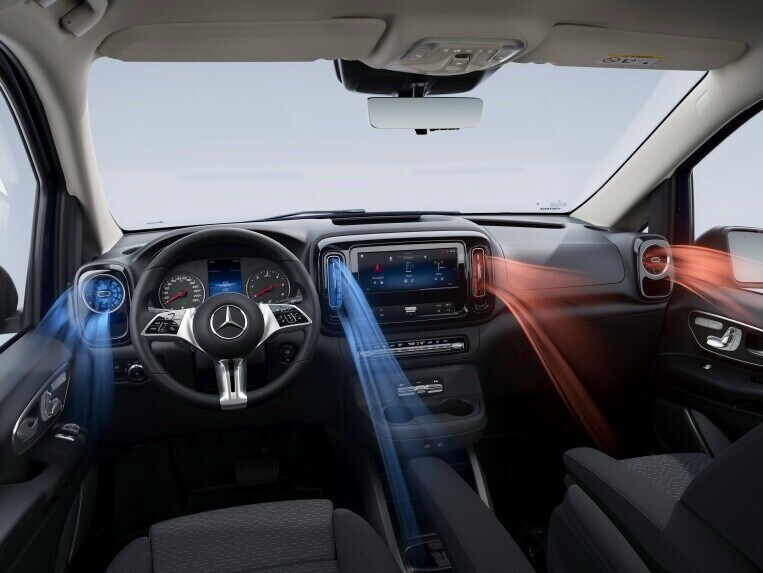 Znázornění automatické klimatizace THERMOTRONIC Mercedes-Benz pro vozidlo Mercedes-Benz Vito.