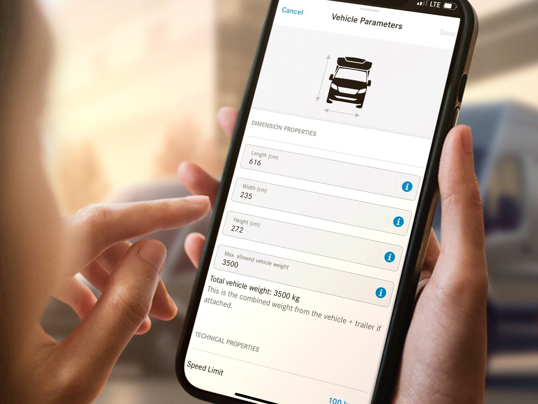 Digitální doplňky pro dodávkové vozidlo Mercedes-Benz.